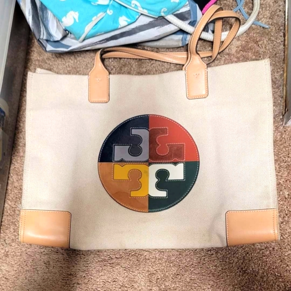 Tory Burch "Ella" canvas tote